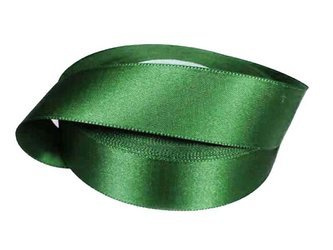 Wstążka 24mm atlas ciemnozielona