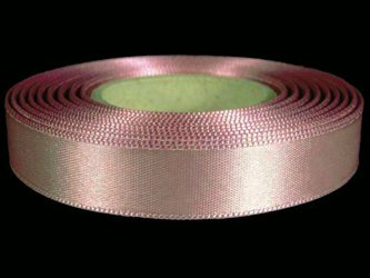 Wstążka 15mm atlas antyczny róż