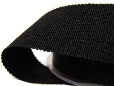 Taśma 27mm ryps bawełniano-poliamidowa czarna