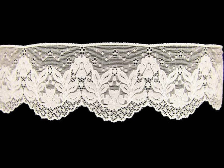 Koronka 7cm elastyczna kość słoniowa