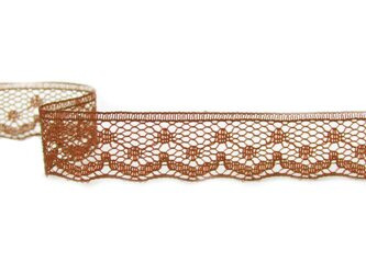 Koronka 1,2cm stabilna brąz