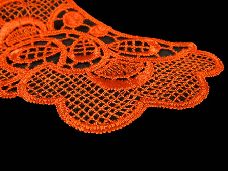 Kołnierzyk damski gipiura rdza