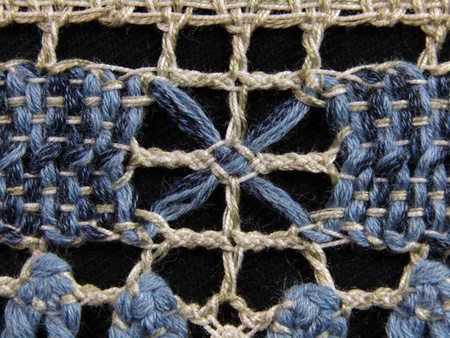 Taśma 6,5cm FRĘDZEL mix niebieska