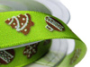 Wstążka 16mm tafta Winter Fantasy zielona