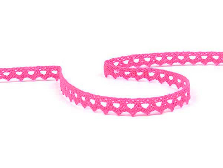 Koronka 0,8cm bawełniana amarant