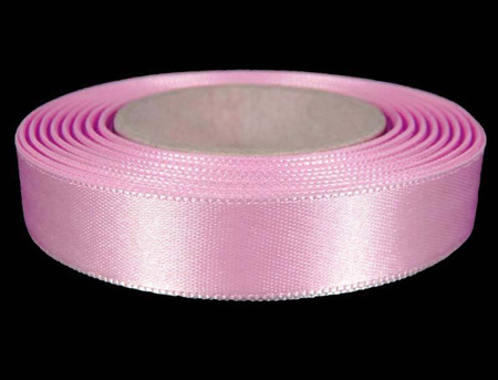 Wstążka 15mm atłas róż