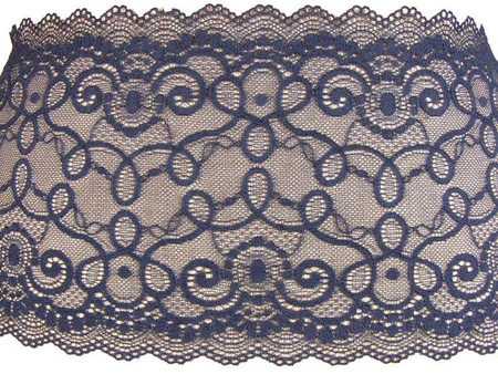 Wstawka 17cm elastyczna granat