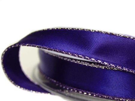 Wstążka 10mm atłas REXOR granat