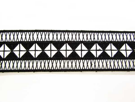 Wstawka 7cm gipiurowa poly czarna