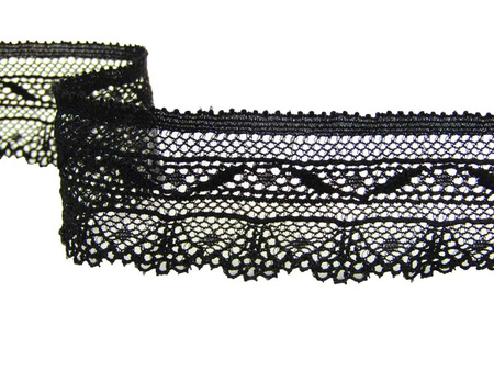Koronka 3cm elastyczna czarna