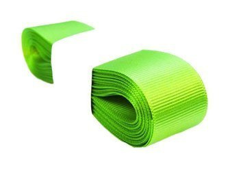 Taśma 25mm ryps poliester neon zielona