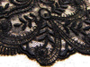 Koronka 18cm tiulowa czarna