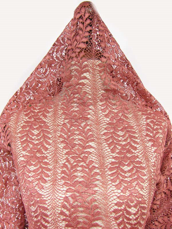 Koronka 135cm stabilna antyczny róż