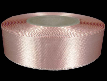 Wstążka 24mm atłas pudrowy róż