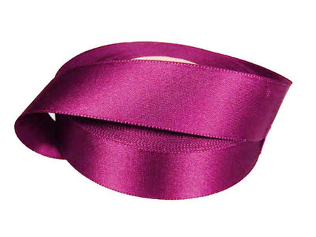 Wstążka 24mm atłas róż cyklamen