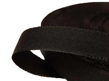 Taśma 12mm bawełniano-wiskozowa czarna