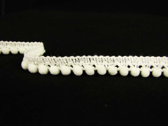 Taśma 0,9cm POMPONIK poliester ecru