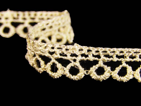 Koronka 1cm gipiurowa krem