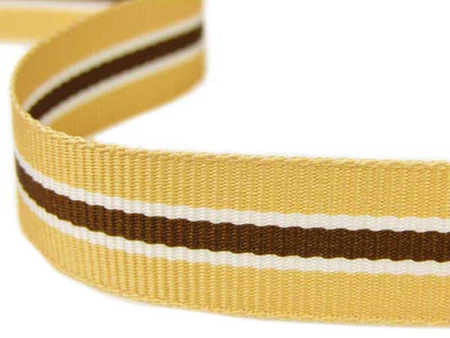 Taśma 16mm ryps lampas beż