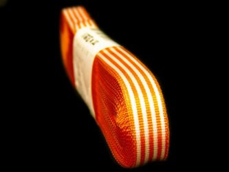 Wstążka 8mm acetat PASY pomarańczowa