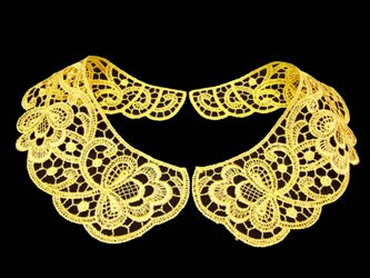 Kołnierzyk damski gipiura złoty