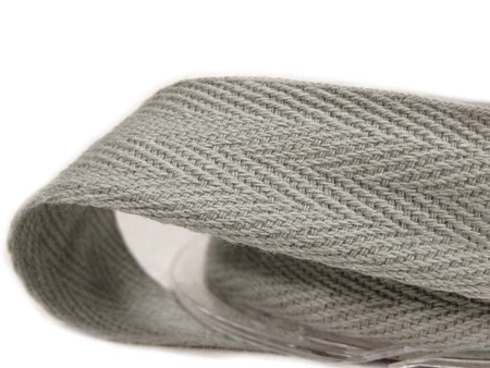 Taśma 20mm bawełniana popiel