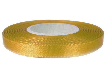 Wstążka 10mm atłas złota