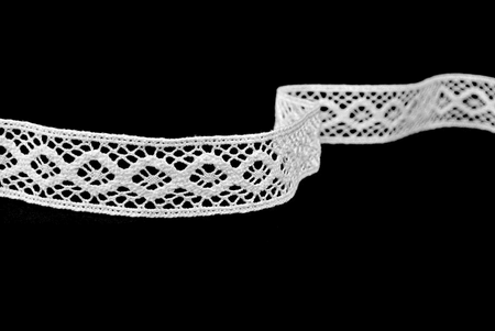 Wstawka 3,2cm bawełniana biała