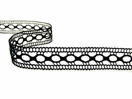 Wstawka 2,5cm bawełniana czarna