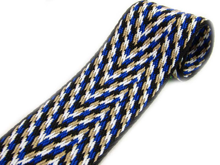 Taśma 38mm nośna chabrowo-beżowa