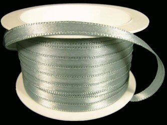 Wstążka 5mm atłas popiel