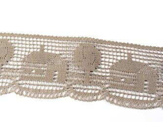 Koronka 7,3cm bawełniana ciemny len