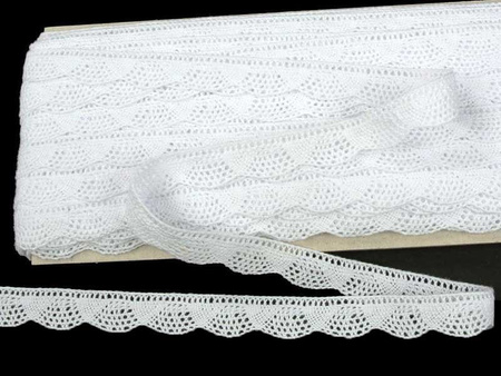 Koronka 1,5cm bawełniana biała