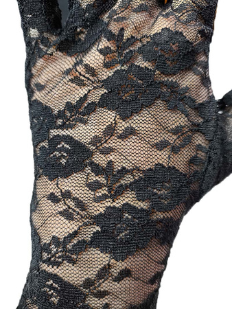 Rękawiczka KORONKA elastyczna czarna