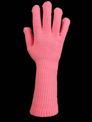 Rękawiczka młodzieżowa 3/4 dziana róż
