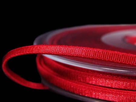 Taśma 3mm elastyczna SPAGHETTI czerwona