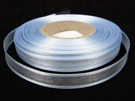 Wstążka 10mm organtyna LAMÓWKA błękitna