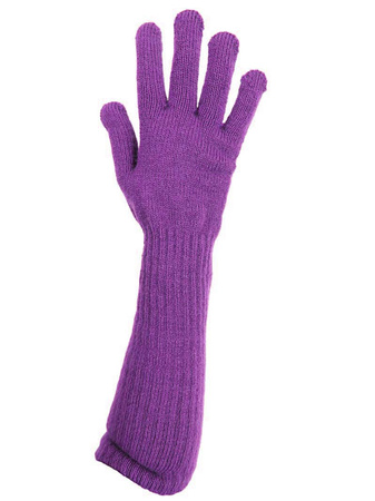 Rękawiczka długa gładka fiolet