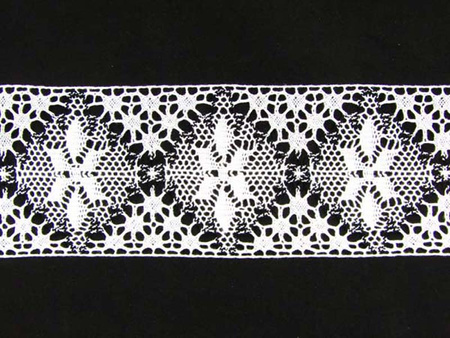 Wstawka 11cm bawełniana biało-czarna