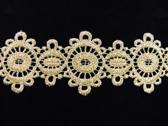 Wstawka 5cm gipiurowa złota