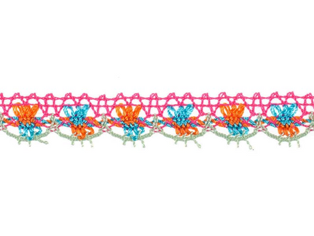 Koronka 1,8cm bawełniano-akrylowa amarant