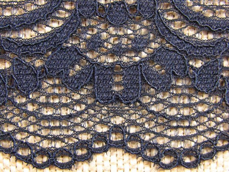 Wstawka 17cm elastyczna granat