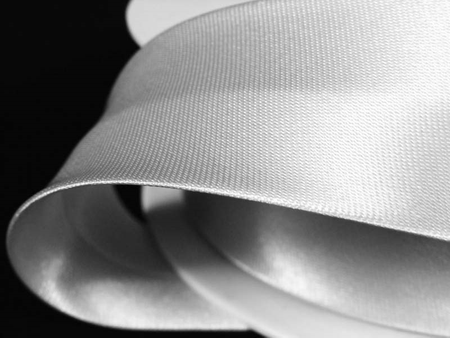 Lamówka 3cm atłasowa biała