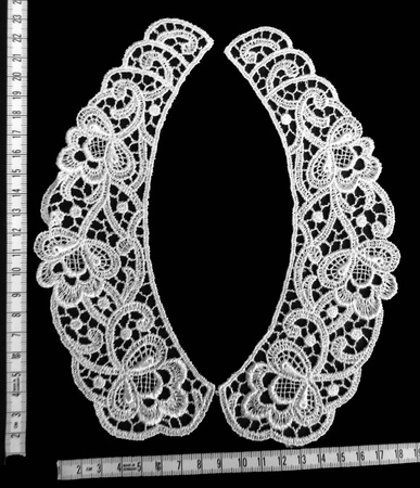 Kołnierzyk gipiurowy wiskoza krem