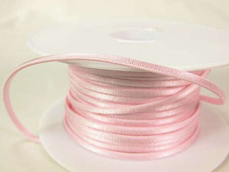 Taśma 3mm elastyczna SPAGHETTI róż