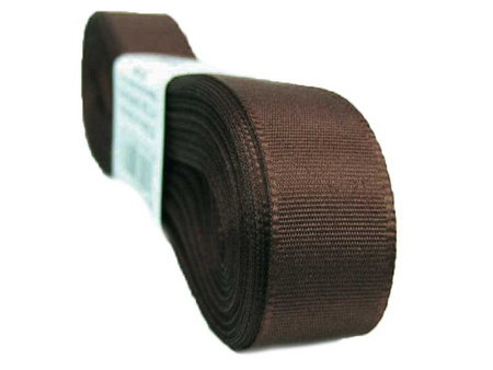 Wstążka 15mm tafta brąz ciemny