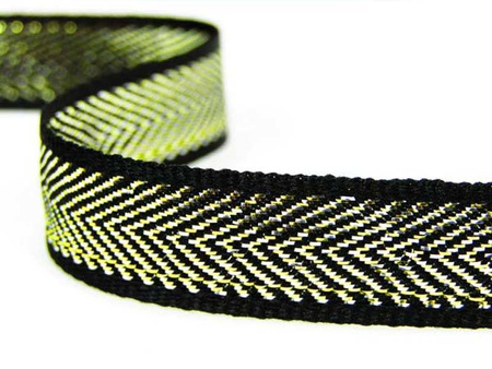 Taśma 16mm tkana JODEŁKA czarna