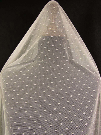 Tiul 150cm miękki KROPKA czarny