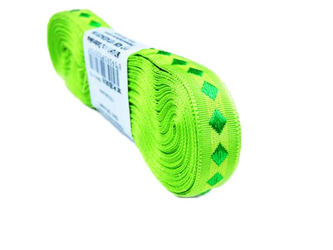 Taśma 10mm żakard ROMB pistacjowa