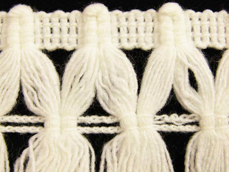 Taśma 8cm FRĘDZEL poly ecru